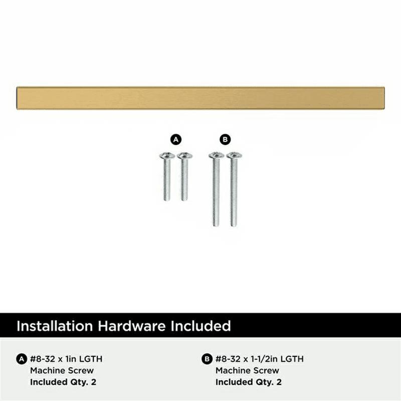 5-1/16" Bar Pulls Square Cabinet Pull, Champagne Bronze Alt 3 - Image