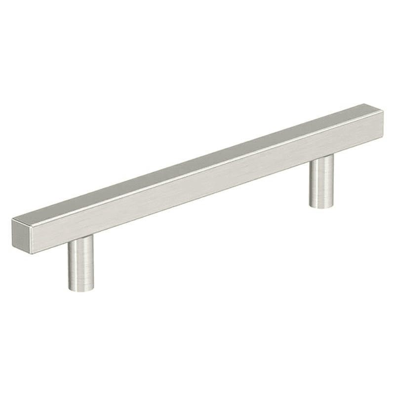 5-1/16" Bar Pulls Square Cabinet Pull, Satin Nickel Main - Image