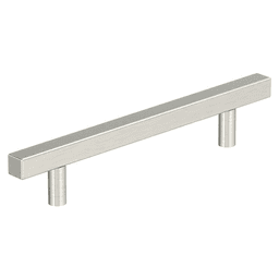 5-1/16" Bar Pulls Square Cabinet Pull, Satin Nickel Main - Image