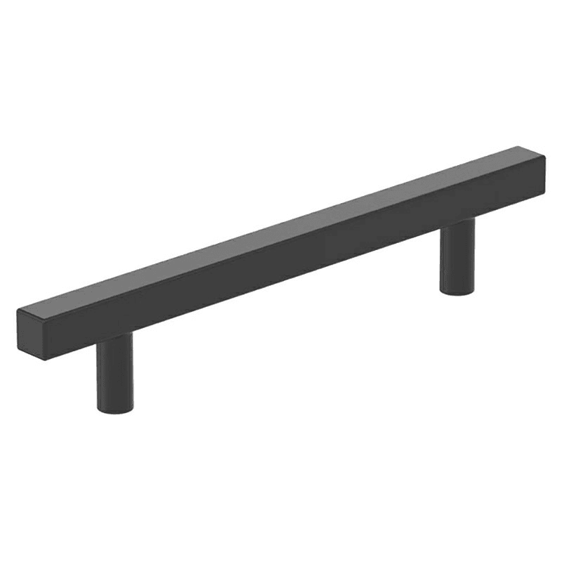 5-1/16" Bar Pulls Square Cabinet Pull, Matte Black Main - Image