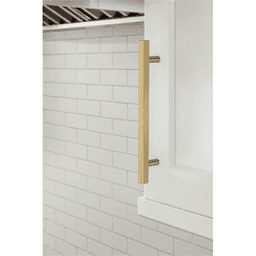 6-5/16" Bar Pulls Square Cabinet Pull, Matte Black Alt 1 - Image