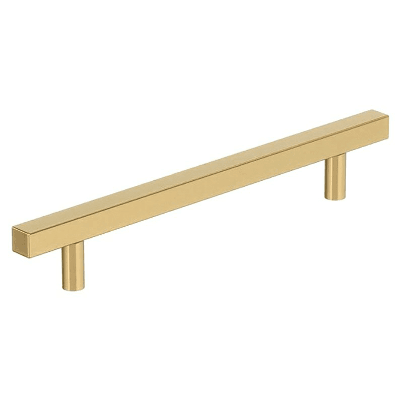 6-5/16" Bar Pulls Square Cabinet Pull, Champagne Bronze Main - Image