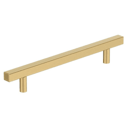 6-5/16" Bar Pulls Square Cabinet Pull, Champagne Bronze Main - Image