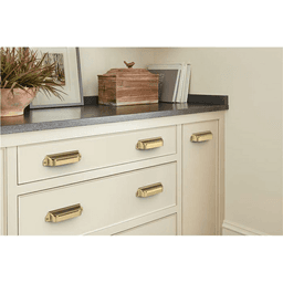 3" x 3-3/4" Haven Cup Pull, Champagne Bronze Alt 1 - Image