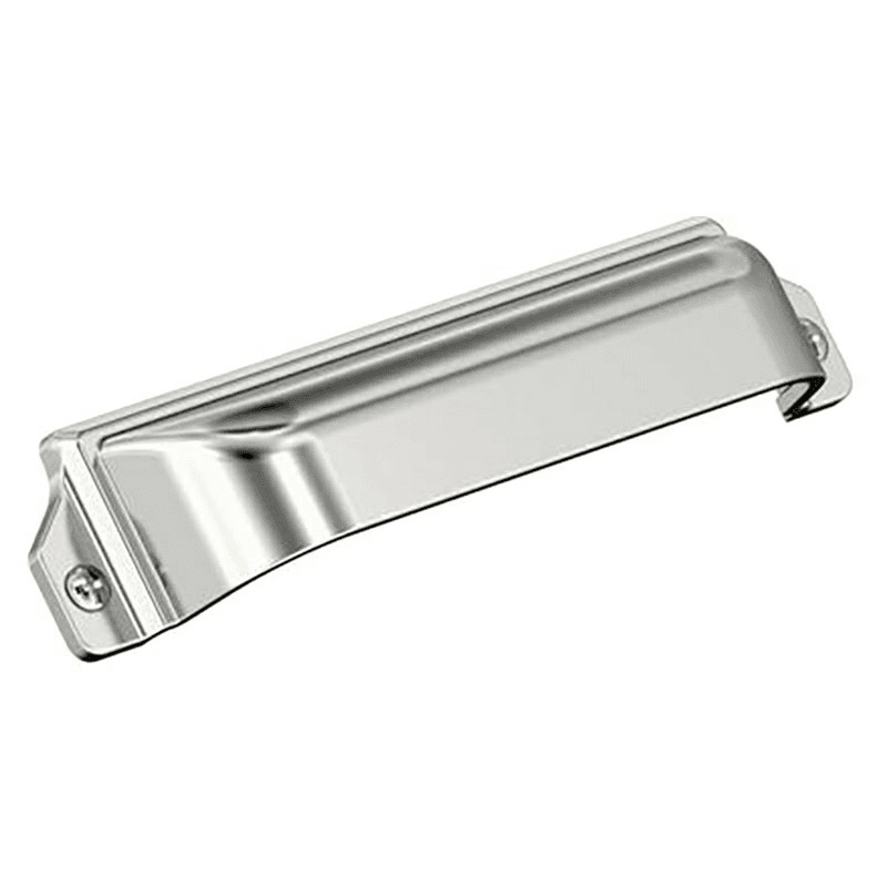 3" x 3-3/4" Haven Cup Pull, Polished Chrome Main - Image