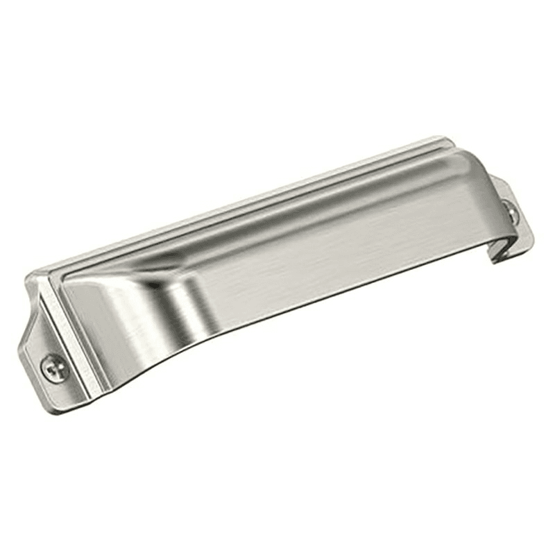 3" x 3-3/4" Haven Cup Pull, Satin Nickel Main - Image