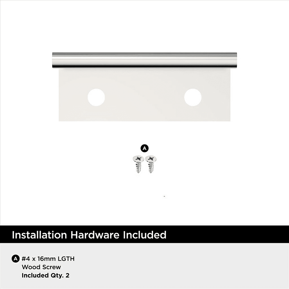 1" Streamline II Cabinet Edge Pull, Polished Chrome Alt 3 - Image