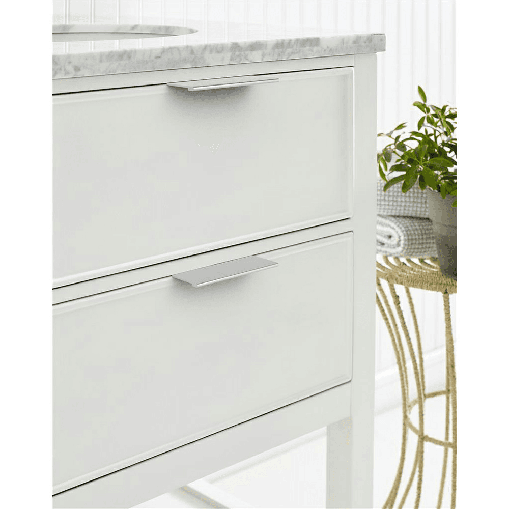 3-3/16" Streamline II Cabinet Edge Pull, Matte Black Alt 2 - Image