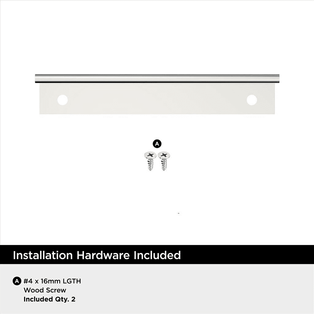 3-3/16" Streamline II Cabinet Edge Pull, Matte Black Alt 4 - Image