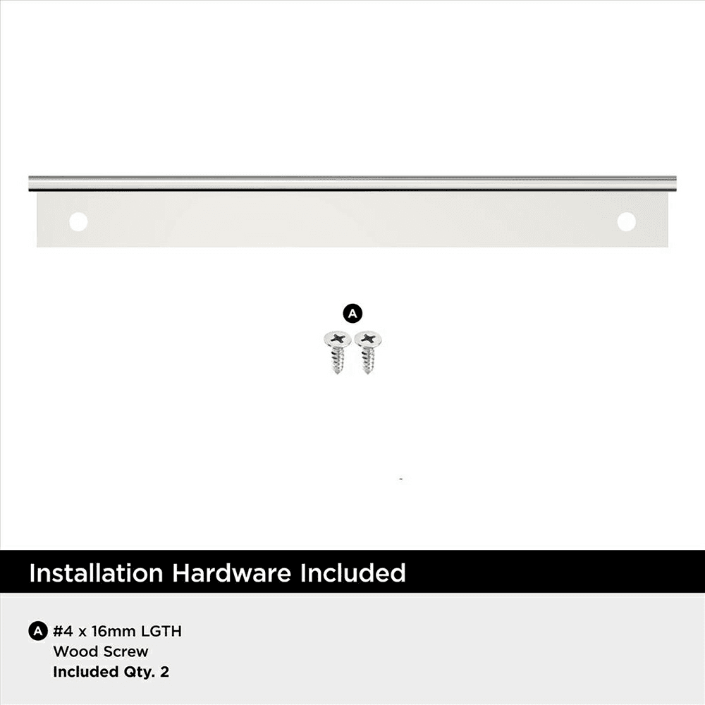 5-3/16" Streamline II Cabinet Edge Pull, Matte Black Alt 4 - Image