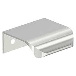 1" Streamline Tab Edge Pull, Polished Chrome Main - Image