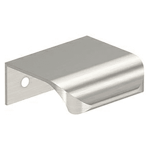 1" Streamline Tab Edge Pull, Satin Nickel Main - Image