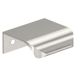 1" Streamline Tab Edge Pull, Satin Nickel Main - Image