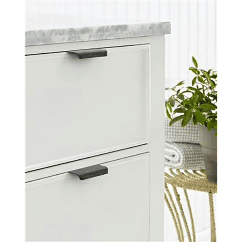 1" Streamline Tab Edge Pull, Champagne Bronze Alt 1 - Image