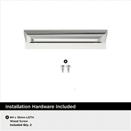 2-3/16" Streamline Tab Edge Pull, Polished Chrome Alt 3 - Image