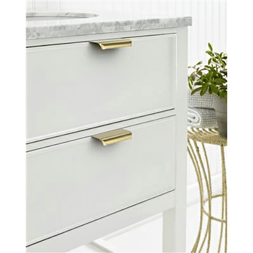 2-3/16" Streamline Tab Edge Pull, Champagne Bronze Alt 1 - Image