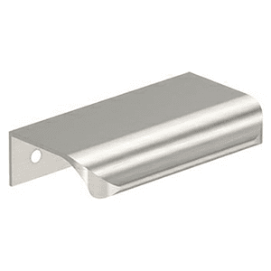 2-3/16" Streamline Tab Edge Pull, Satin Nickel Main - Image