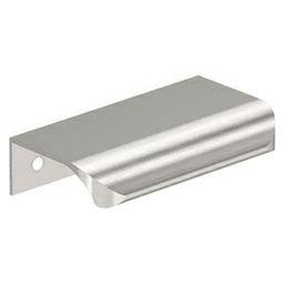 2-3/16" Streamline Tab Edge Pull, Satin Nickel Main - Image