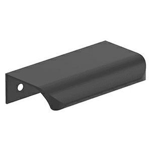 2-3/16" Streamline Tab Edge Pull, Matte Black Main - Image