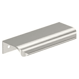 3-3/16" Streamline Tab Edge Pull, Satin Nickel Main - Image