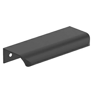 3-3/16" Streamline Tab Edge Pull, Matte Black Main - Image
