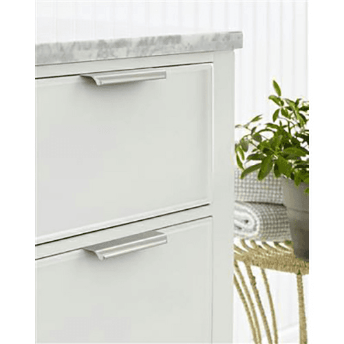 4-3/16" Streamline Tab Edge Pull, Satin Nickel Alt 1 - Image