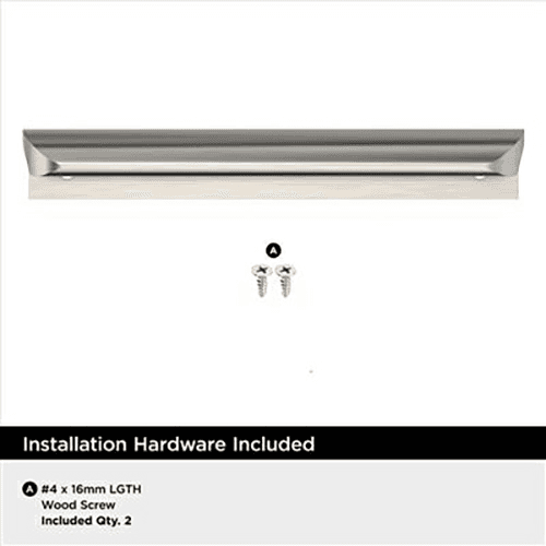 4-3/16" Streamline Tab Edge Pull, Satin Nickel Alt 3 - Image