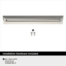 4-3/16" Streamline Tab Edge Pull, Satin Nickel Alt 3 - Image