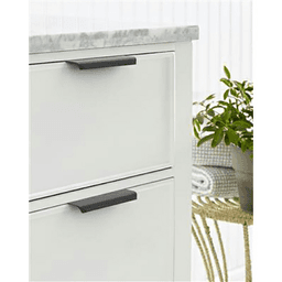 4-3/16" Streamline Tab Edge Pull, Matte Black Alt 1 - Image