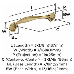 3-3/4" Fairfield Cabinet Pull, Oil-Rubbed Bronze Alt 2 - Image