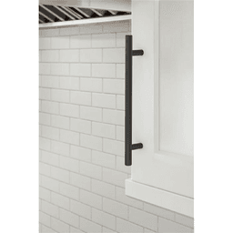 6-5/16" Bar Pulls Hollow Cabinet Pull, Matte Black Alt 1 - Image