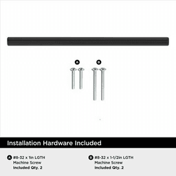 6-5/16" Bar Pulls Hollow Cabinet Pull, Matte Black Alt 3 - Image