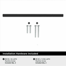 7-9/16" Bar Pulls Hollow Cabinet Pull, Matte Black Alt 3 - Image