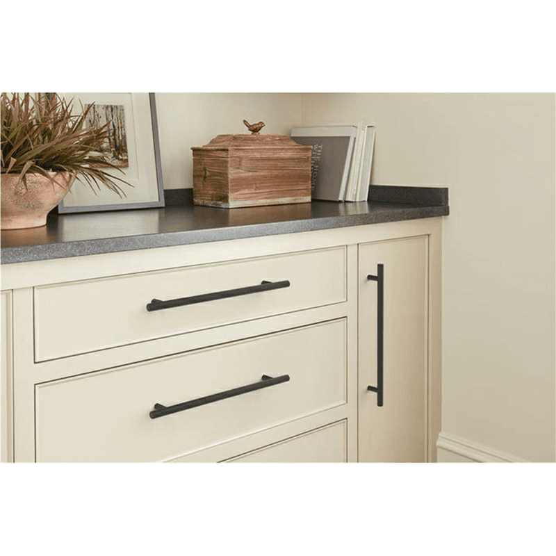 8-13/16" Bar Pulls Hollow Cabinet Pull, Matte Black Alt 1 - Image