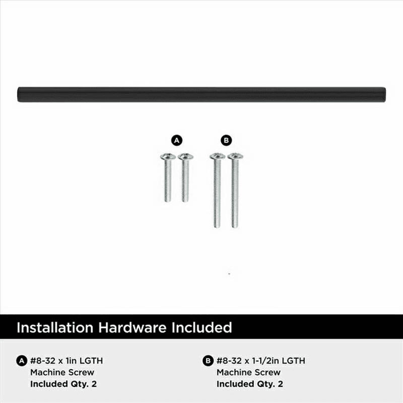 8-13/16" Bar Pulls Hollow Cabinet Pull, Matte Black Alt 3 - Image