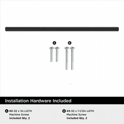 10-1/16" Bar Pulls Hollow Cabinet Pull, Matte Black Alt 3 - Image