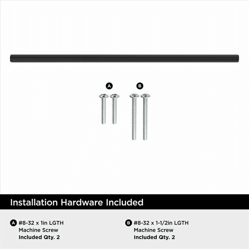 11-5/16" Bar Pulls Hollow Cabinet Pull, Matte Black Alt 3 - Image