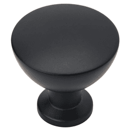 1-5/16" Grail Cabinet Knob, Matte Black Main - Image
