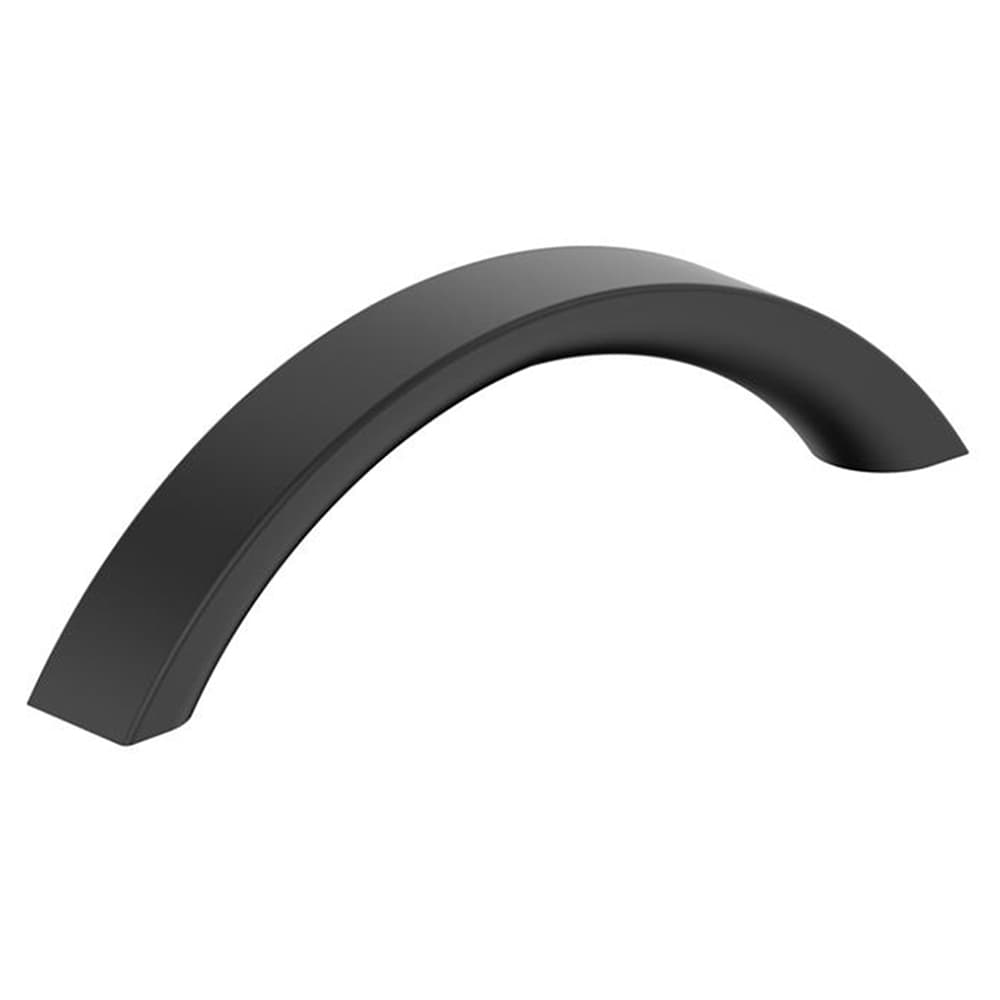 3-3/4" Parabolic Cabinet Pull, Matte Black Main - Image