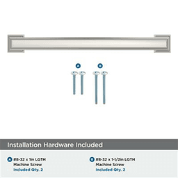 6-5/16" Appoint Cabinet Pull, Polished Nickel Alt 1 - Image
