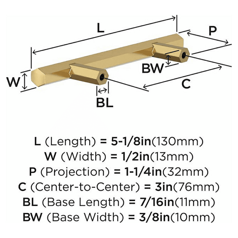 3" Caliber Cabinet Pull, Oil-Rubbed Bronze Alt 2 - Image