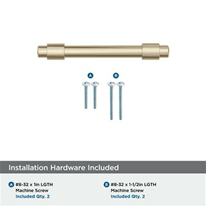 3" Destin Cabinet Pull, Golden Champagne Alt 2 - Image