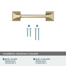 3" Exceed Cabinet Pull, Golden Champagne Alt 2 - Image