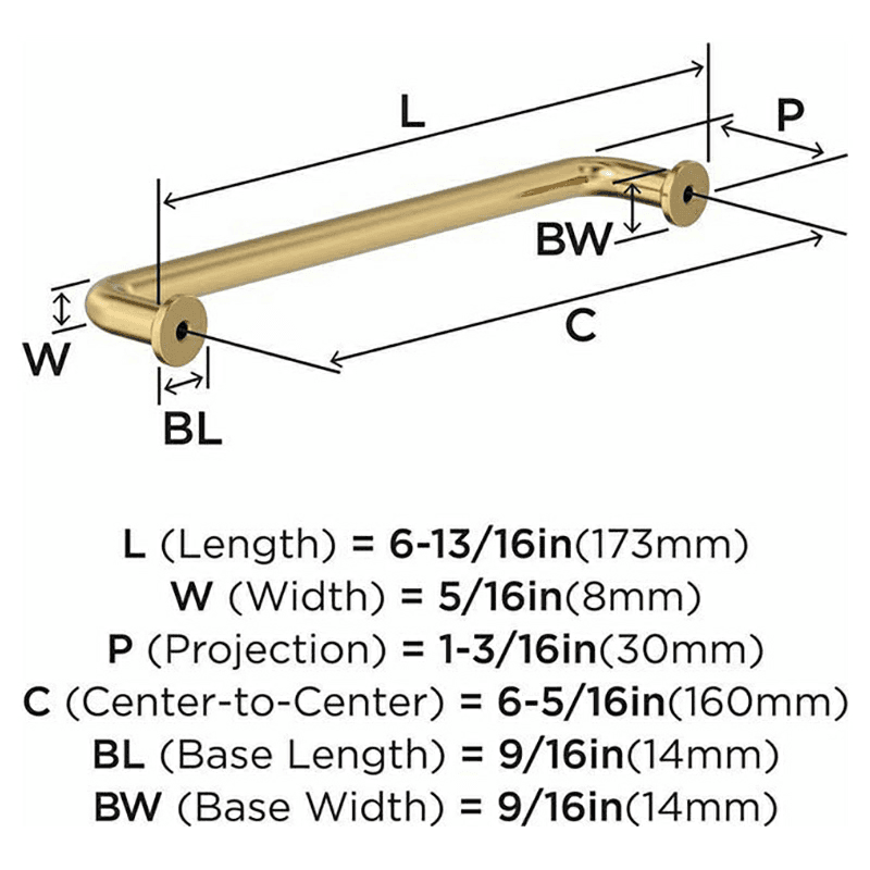 6-5/16" Factor Cabinet Pull, Champagne Bronze Alt 2 - Image