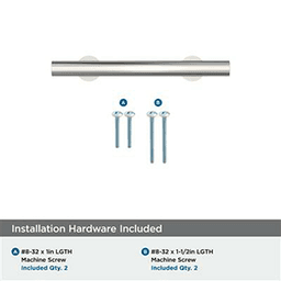 3" Radius Cabinet Pull, Polished Nickel Alt 2 - Image