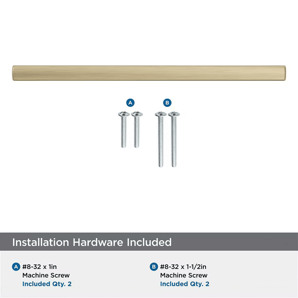 192mm Merced Cabinet Pull, Golden Champagne Alt 2 - Image