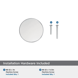 1-1/4" Merced Cabinet Knob, Polished Chrome Alt 2 - Image