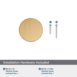 1-1/4" Merced Cabinet Knob, Champagne Bronze Alt 2 - Image