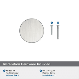 1-1/4" Merced Cabinet Knob, Satin Nickel Alt 2 - Image