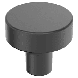 1-1/4" Merced Cabinet Knob, Matte Black Main - Image